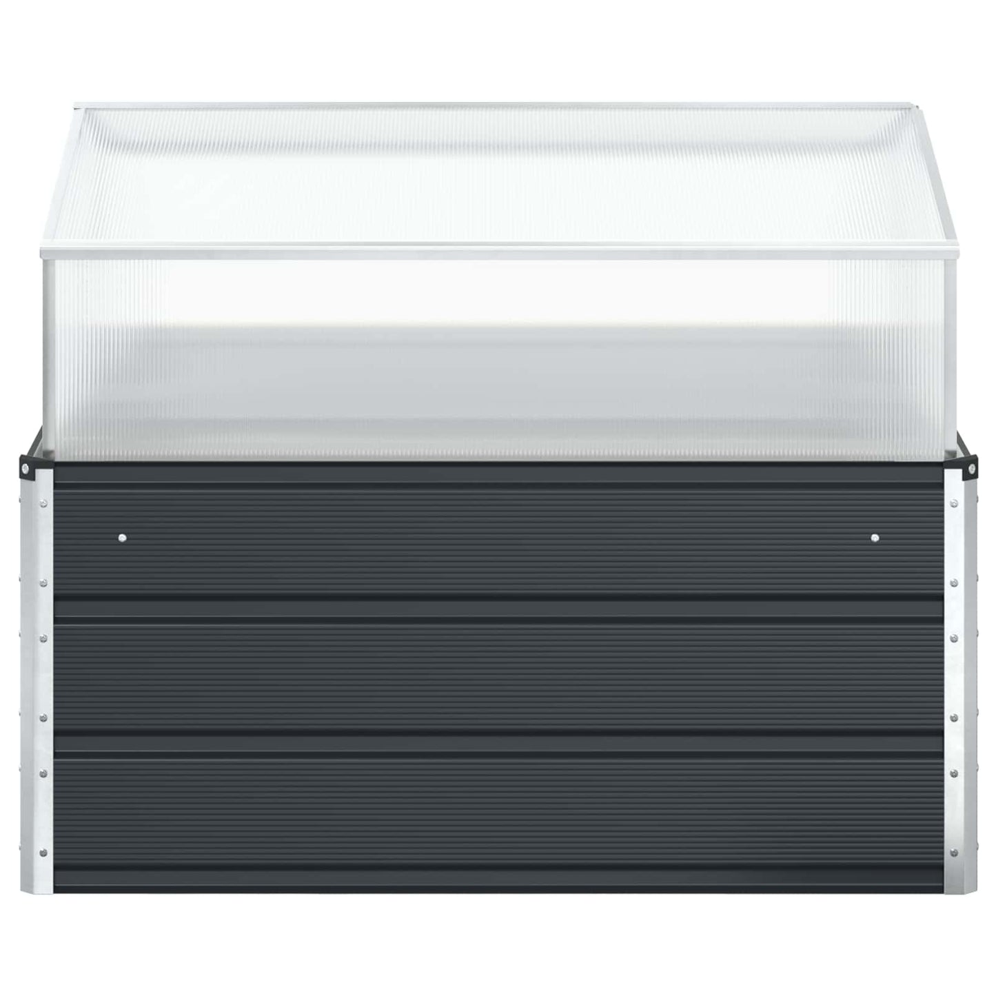 Planter Anthracite 100 x 100 x 77 cm Galvanised Steel