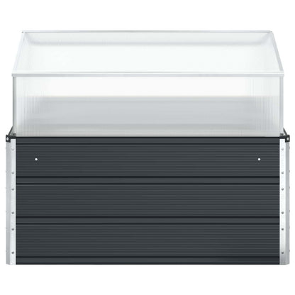 Planter Anthracite 100 x 100 x 77 cm Galvanised Steel