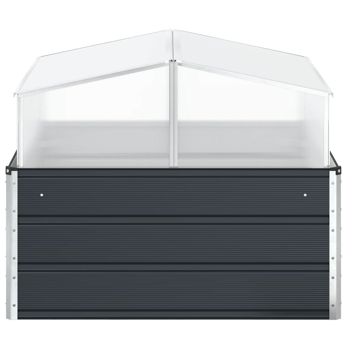 Planter Anthracite 100 x 100 x 77 cm Galvanised Steel