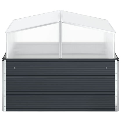 Planter Anthracite 100 x 100 x 77 cm Galvanised Steel