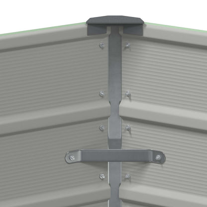Planter Pastel Green 129 x 129 x 45 cm Steel