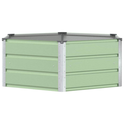 Planter Pastel Green 129 x 129 x 45 cm Steel