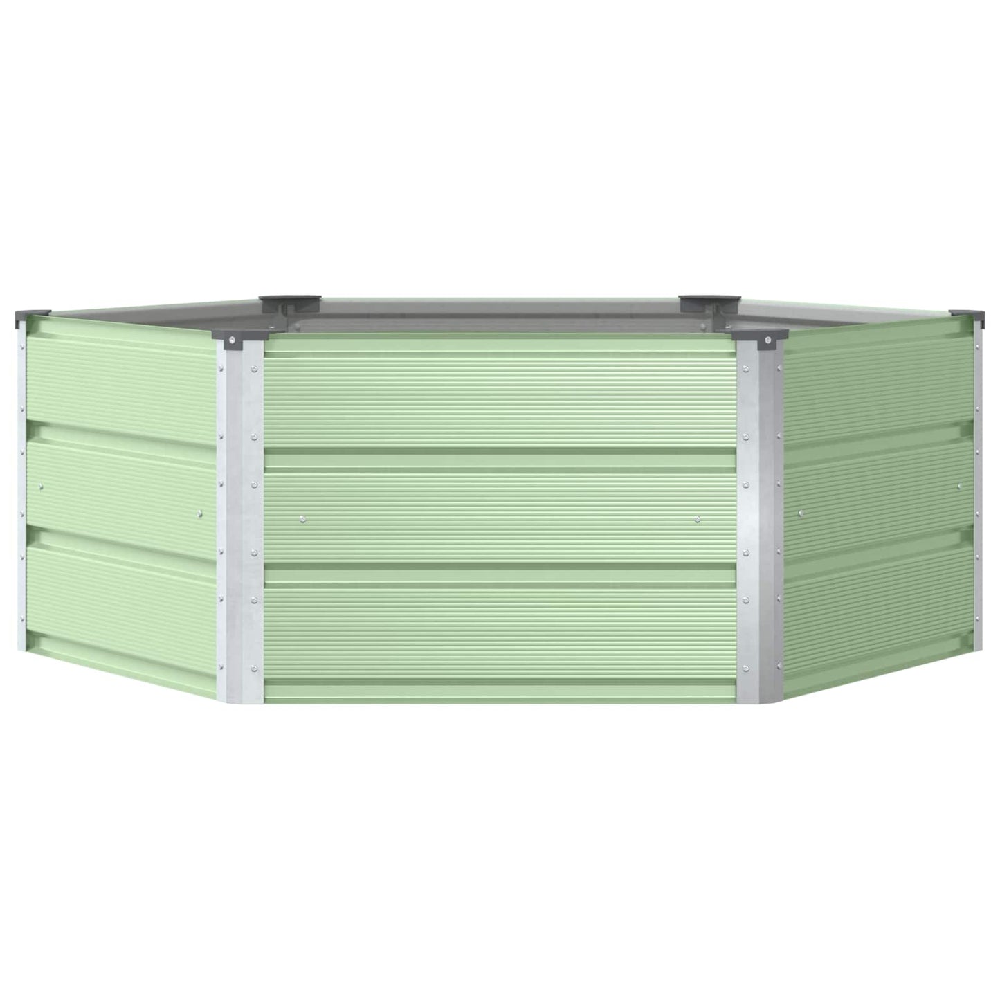 Planter Pastel Green 129 x 129 x 45 cm Steel