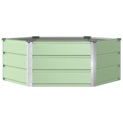 Planter Pastel Green 129 x 129 x 45 cm Steel