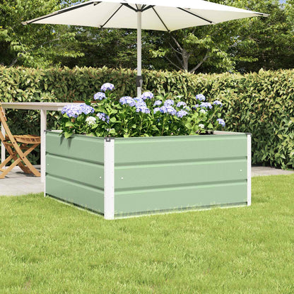 Planter Pastel Green 100 x 100 x 45 cm Steel