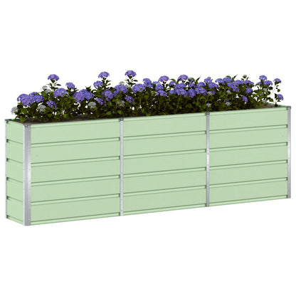 Planter Green 240 x 40 x 75 cm Steel