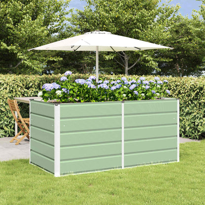 Planter Green 160 x 80 x 75 cm Steel