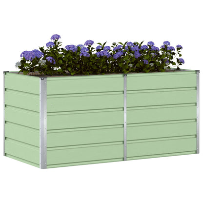 Planter Green 160 x 80 x 75 cm Steel