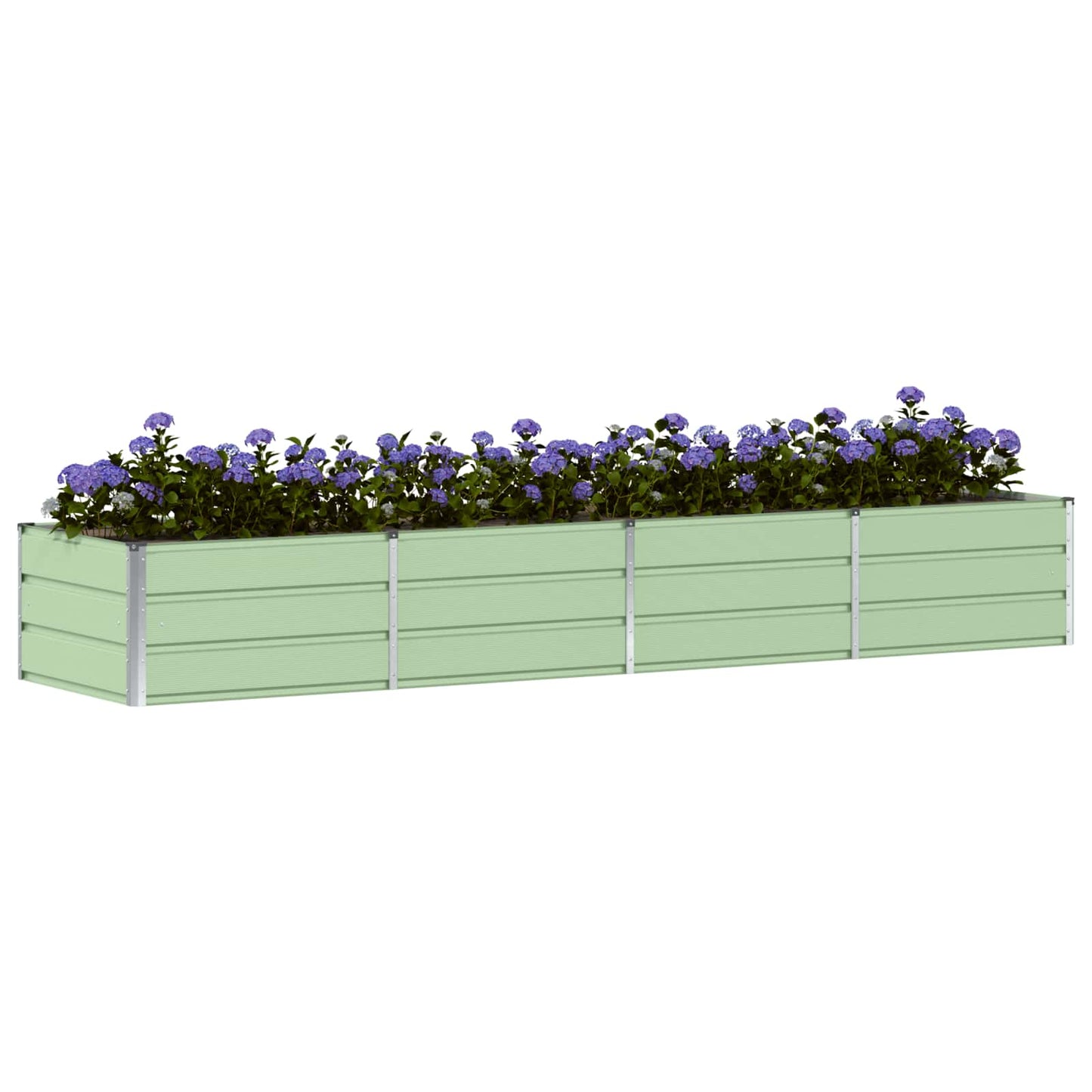Planter Green 320 x 80 x 45 cm Steel
