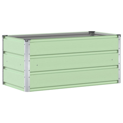 Planter Pastel Green 100 x 50 x 45 cm Galvanised Steel