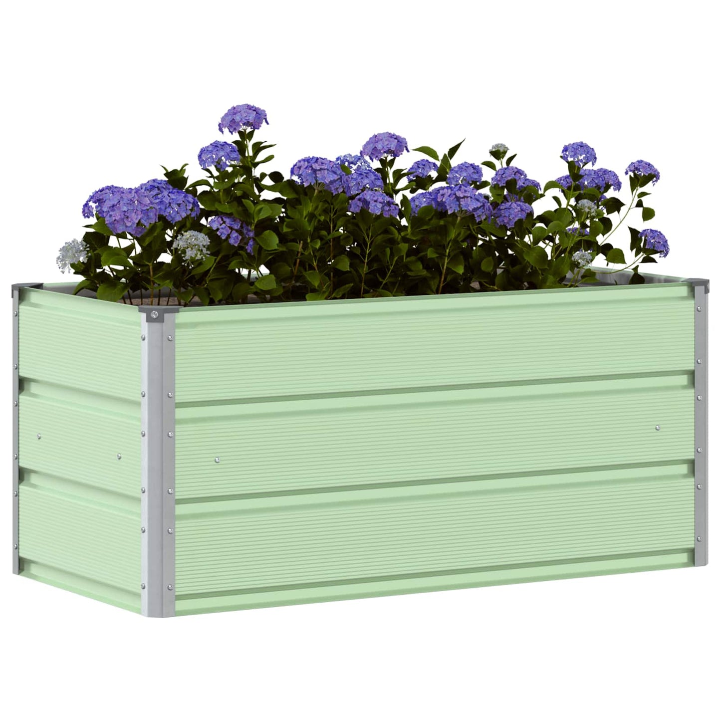 Planter Pastel Green 100 x 50 x 45 cm Galvanised Steel