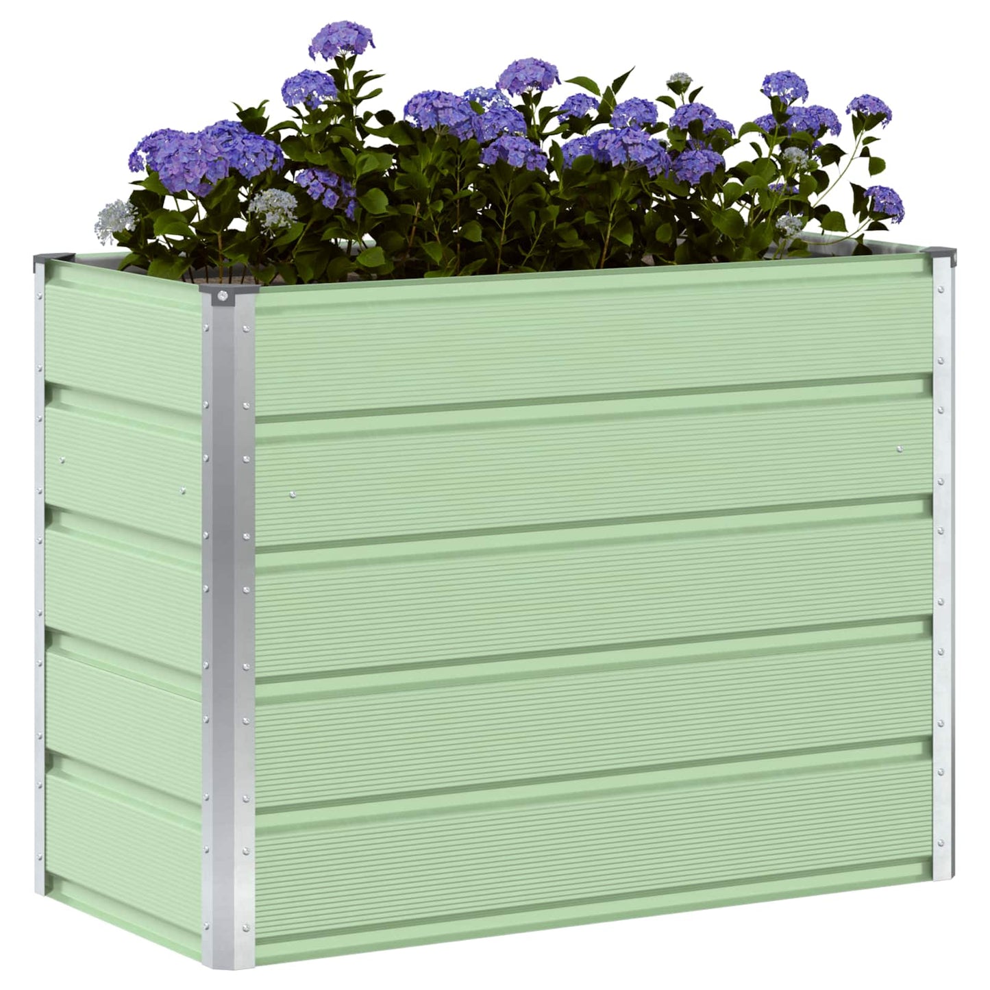 Planter Pastel Green 100 x 50 x 77 cm Galvanised Steel