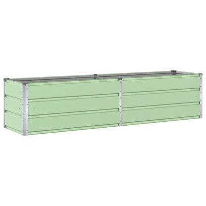 Planter Pastel Green 195 x 50 x 45 cm Galvanised Steel