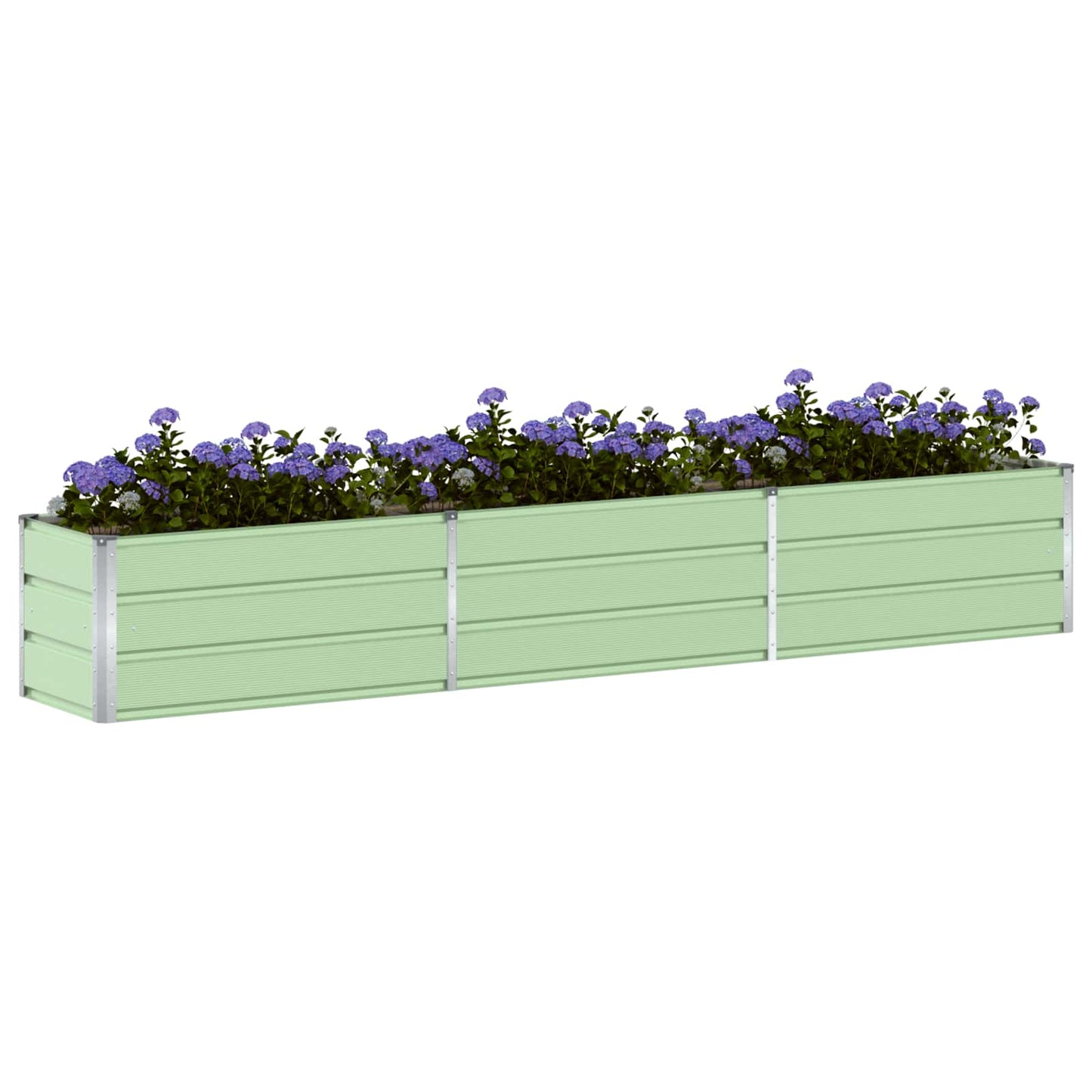 Planter Pastel Green 290 x 50 x 45 cm Galvanised Steel