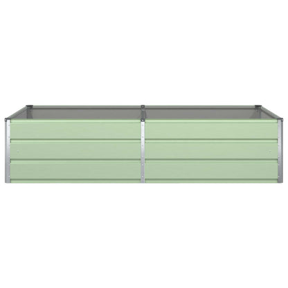 Planter Pastel Green 195 x 100 x 45 cm Galvanised Steel