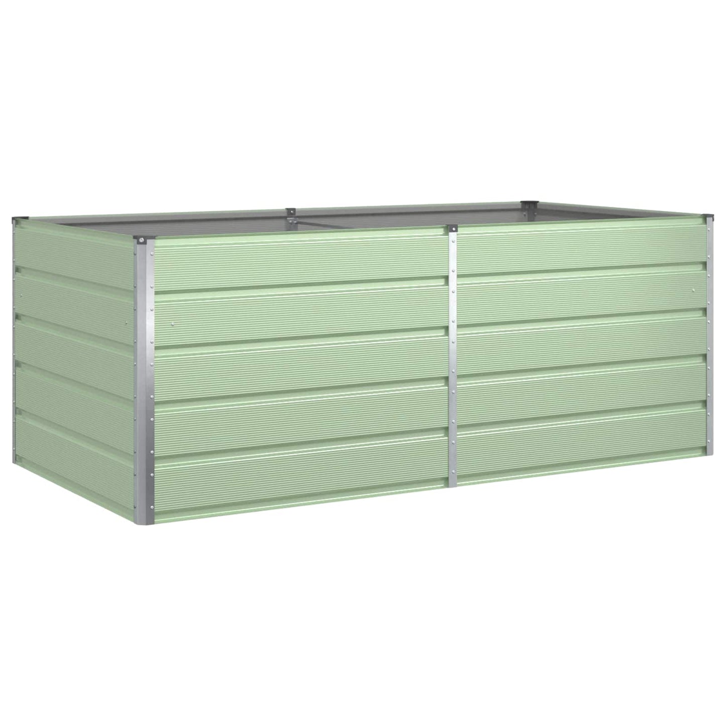 Planter Pastel Green 195 x 100 x 75 cm Galvanised Steel
