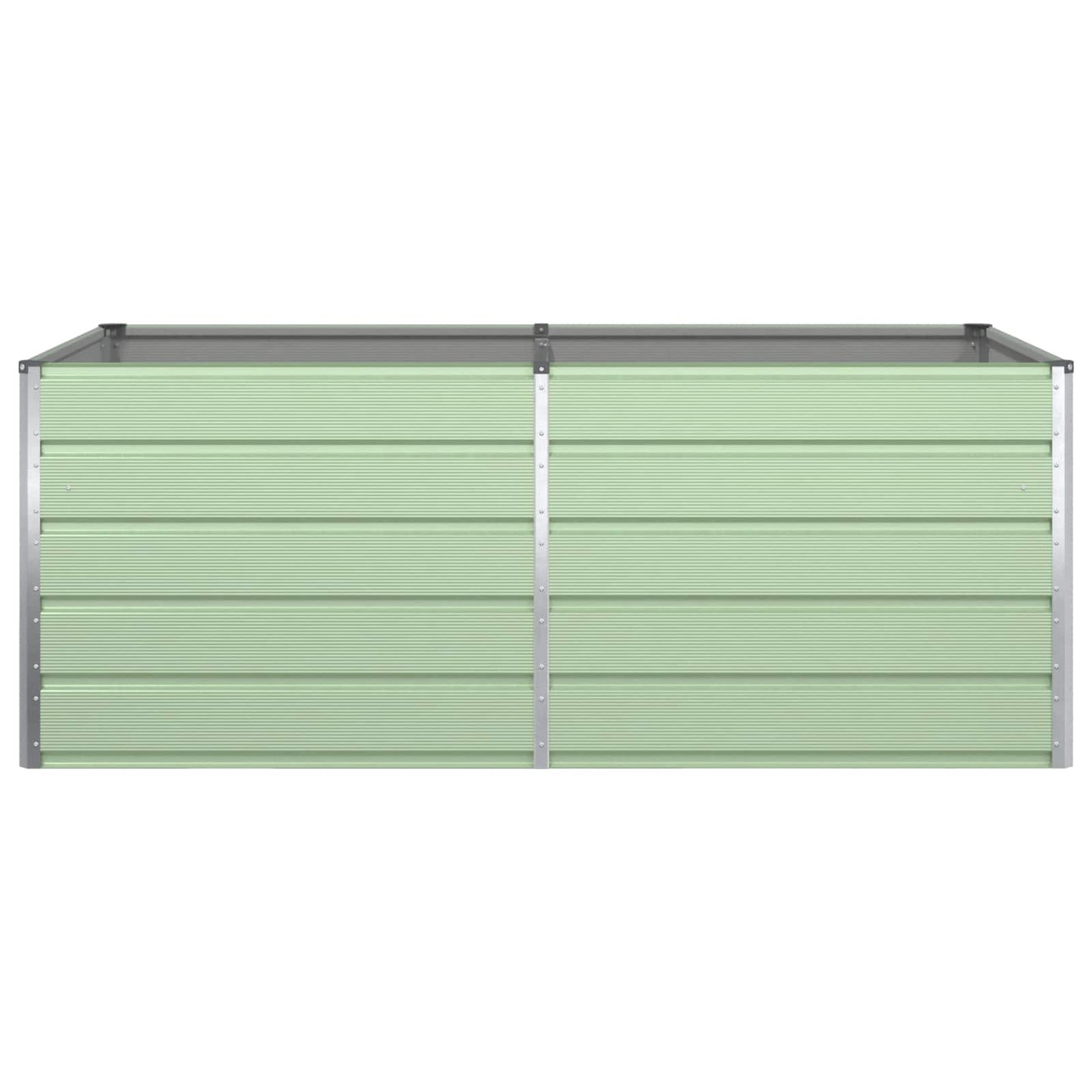 Planter Pastel Green 195 x 100 x 75 cm Galvanised Steel