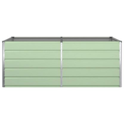 Planter Pastel Green 195 x 100 x 75 cm Galvanised Steel