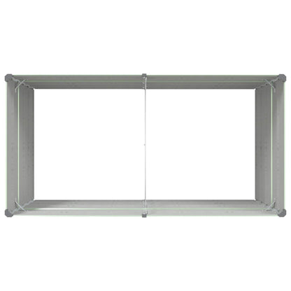Planter Pastel Green 195 x 100 x 75 cm Galvanised Steel