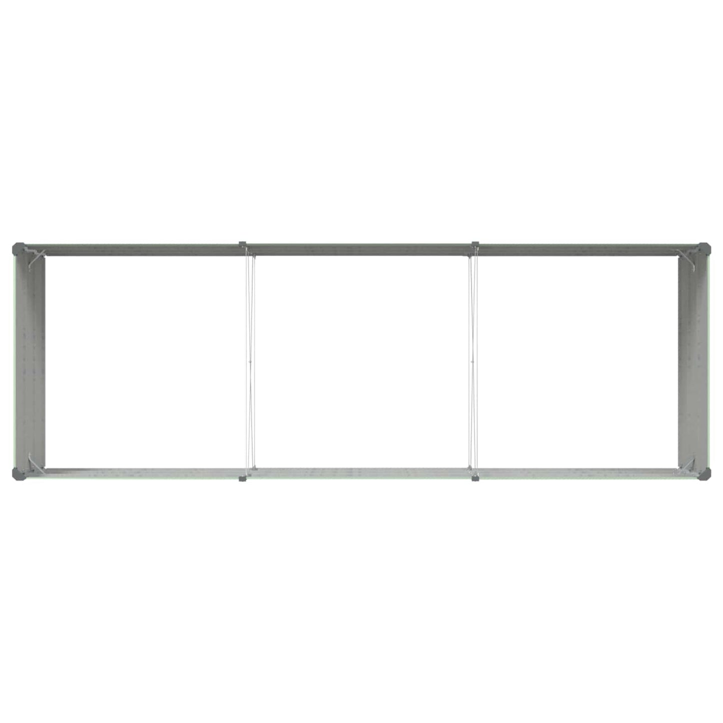 Planter Pastel Green 290 x 100 x 45 cm Galvanised Steel