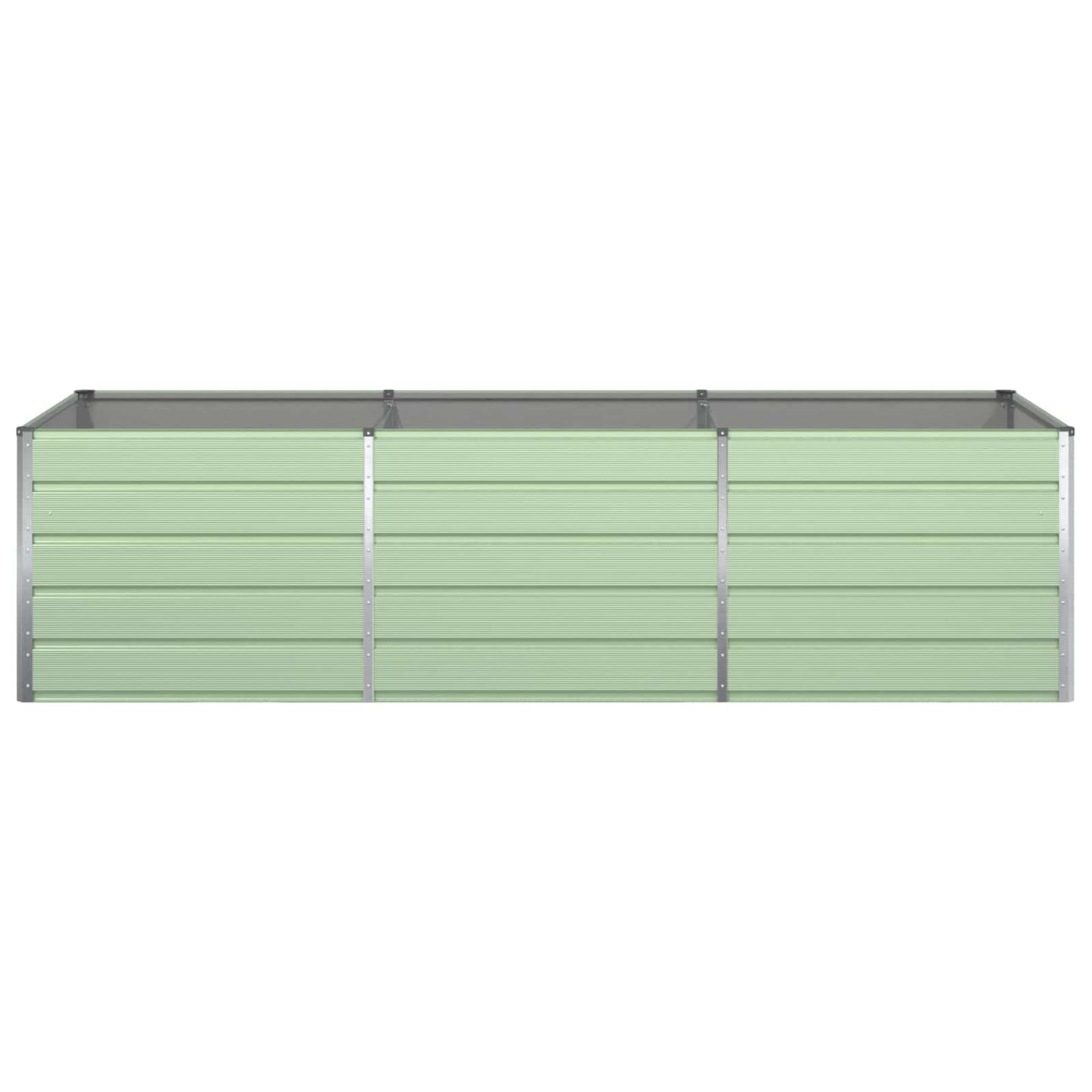 Planter Pastel Green 290 x 100 x 75 cm Galvanised Steel