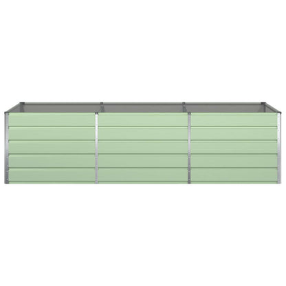 Planter Pastel Green 290 x 100 x 75 cm Galvanised Steel