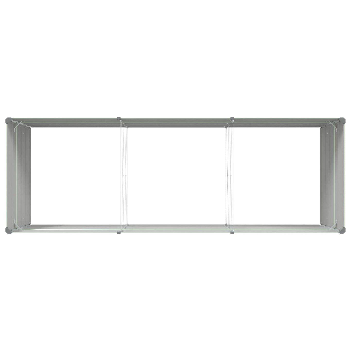 Planter Pastel Green 290 x 100 x 75 cm Galvanised Steel