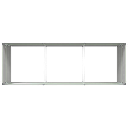 Planter Pastel Green 290 x 100 x 75 cm Galvanised Steel