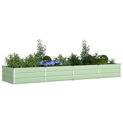 Planter Pastel Green 385 x 100 x 45 cm Galvanised Steel