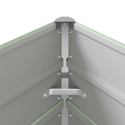 Planter Pastel Green 385 x 100 x 75 cm Galvanised Steel