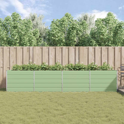 Planter Pastel Green 385 x 100 x 75 cm Galvanised Steel