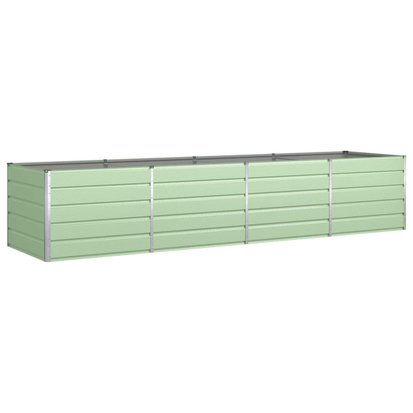 Planter Pastel Green 385 x 100 x 75 cm Galvanised Steel