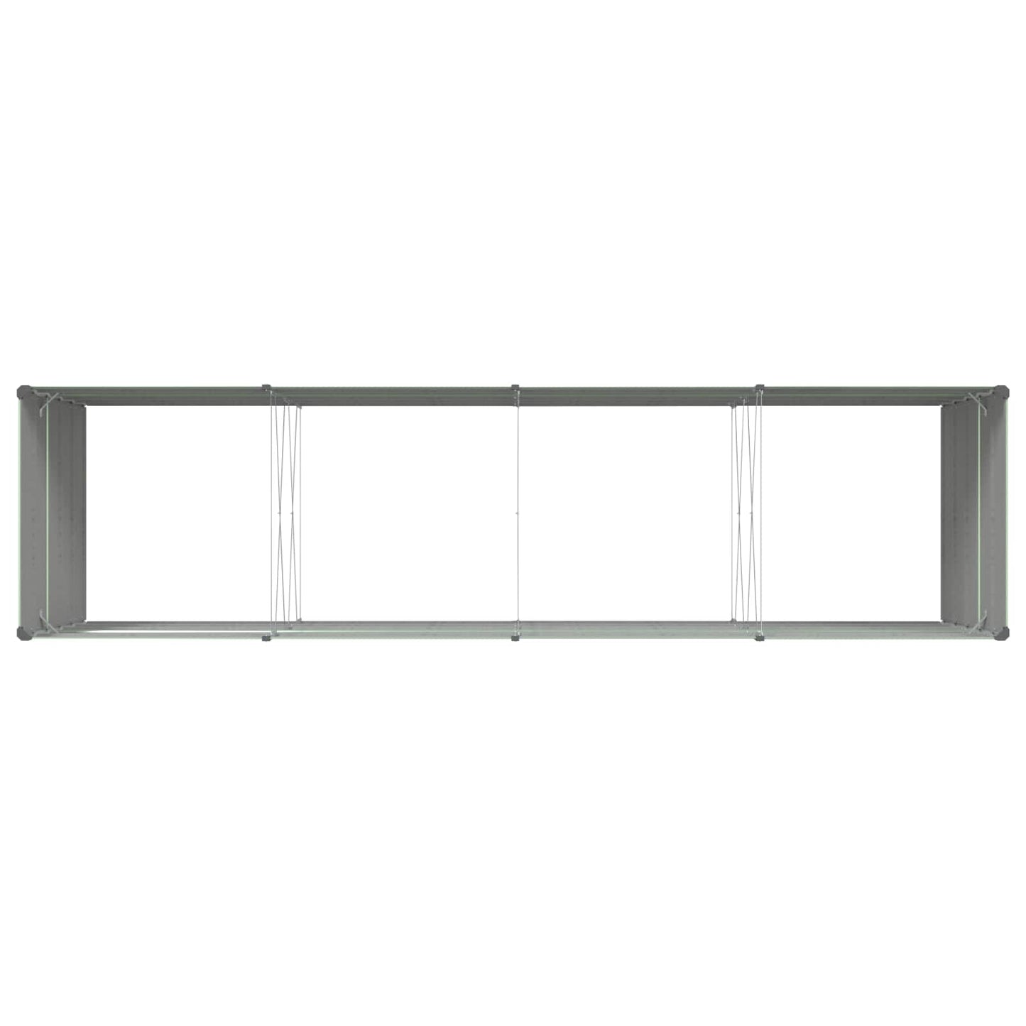 Planter Pastel Green 385 x 100 x 75 cm Galvanised Steel