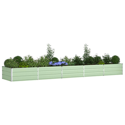 Planter Pastel Green 480 x 100 x 45 cm Galvanised Steel