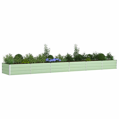 Planter Pastel Green 580 x 100 x 45 cm Galvanised Steel
