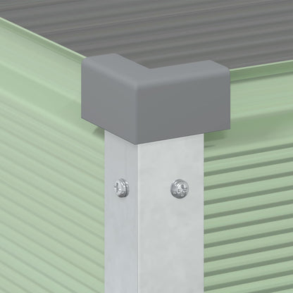 Planter Pastel Green 100 x 45 x 90 cm Galvanised Steel