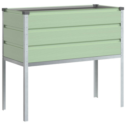 Planter Pastel Green 100 x 45 x 90 cm Galvanised Steel
