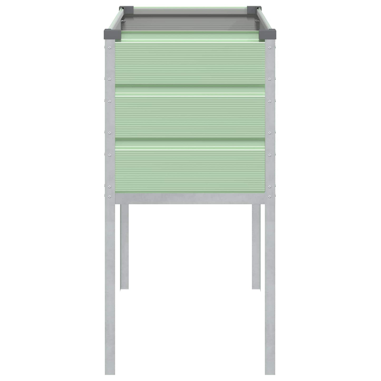 Planter Pastel Green 100 x 45 x 90 cm Galvanised Steel