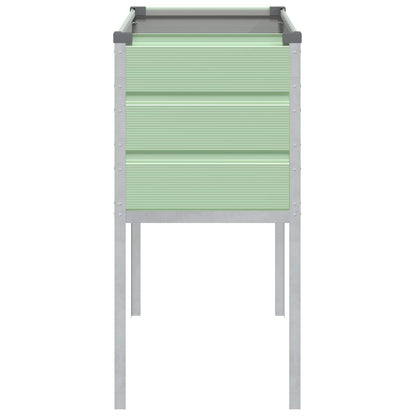 Planter Pastel Green 100 x 45 x 90 cm Galvanised Steel