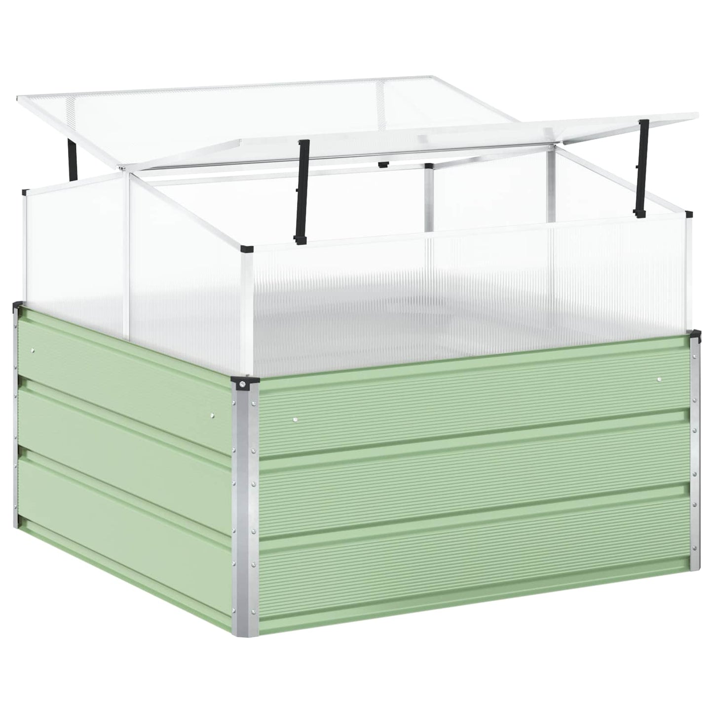 Planter Pastel Green 100 x 100 x 77 cm Galvanised Steel