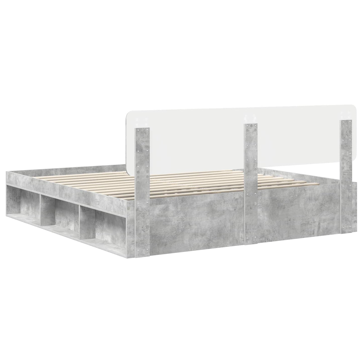 Bed Frame with Headboard Concerte 180 x 200 cm Solid Pine Wood