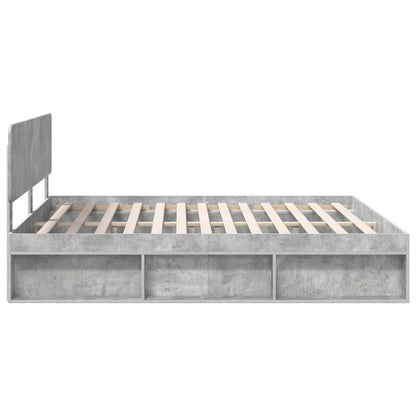 Bed Frame with Headboard Concerte 180 x 200 cm Solid Pine Wood