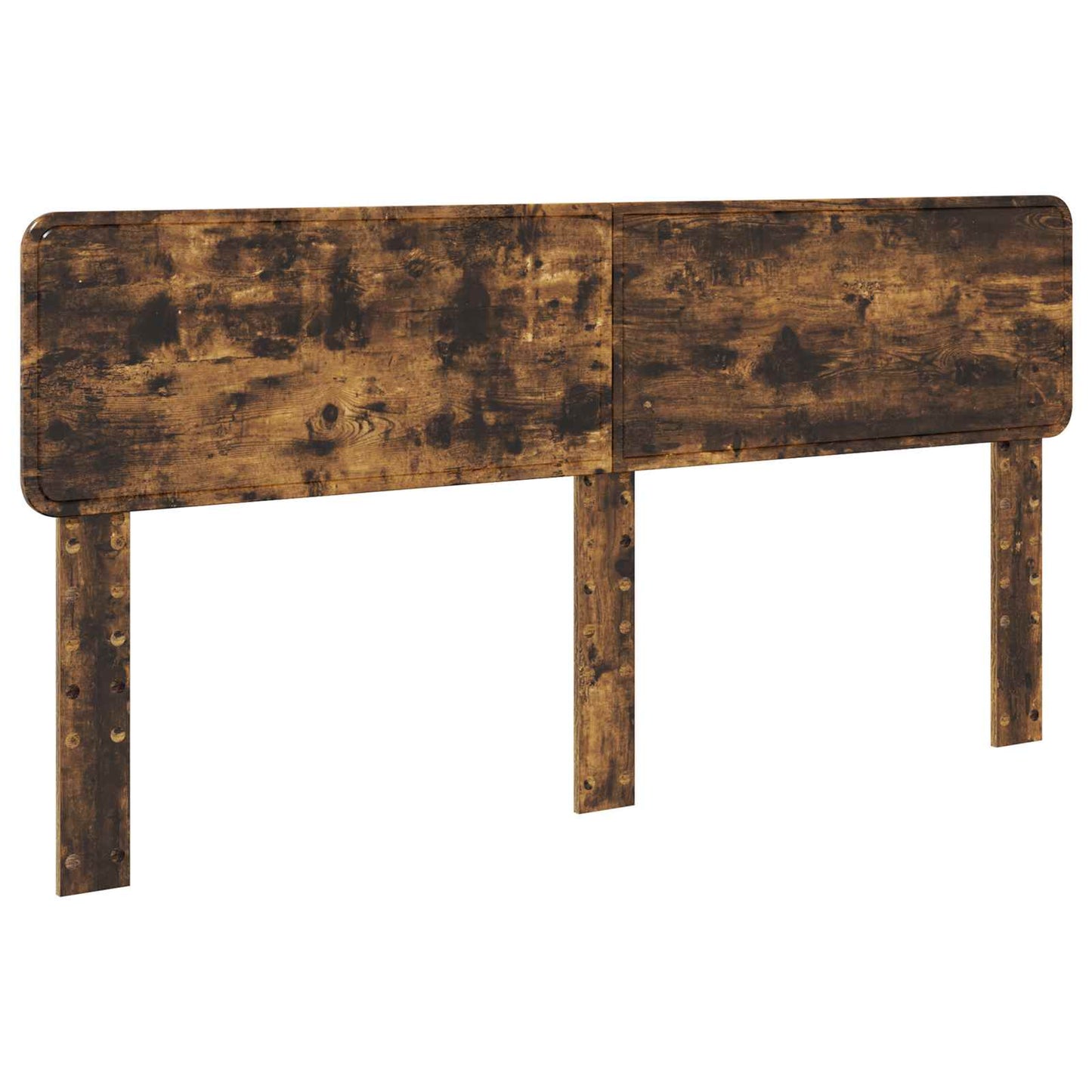 Bed Frame Smoked Oak 180 x 200 cm Solid Pine Wood