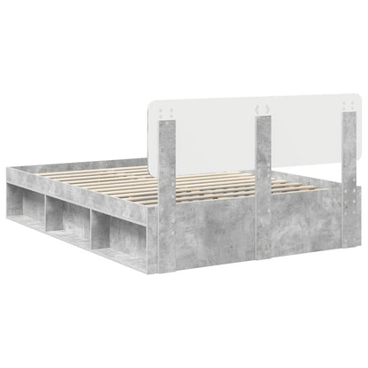 Bed Frame with Headboard Concerte 160 x 200 cm Solid Pine Wood