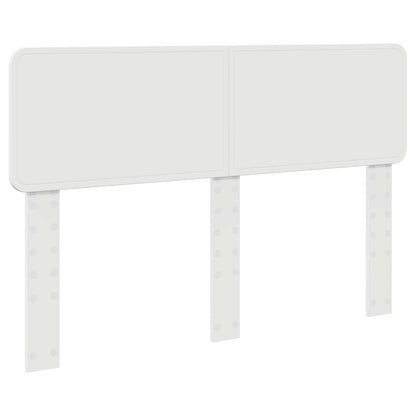 Bed Frame with Headboard White 140 x 190 cm Solid Pine Wood