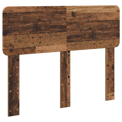 Bed Frame with Headboard Old Wood 135 x 190 cm Solid Pine Wood
