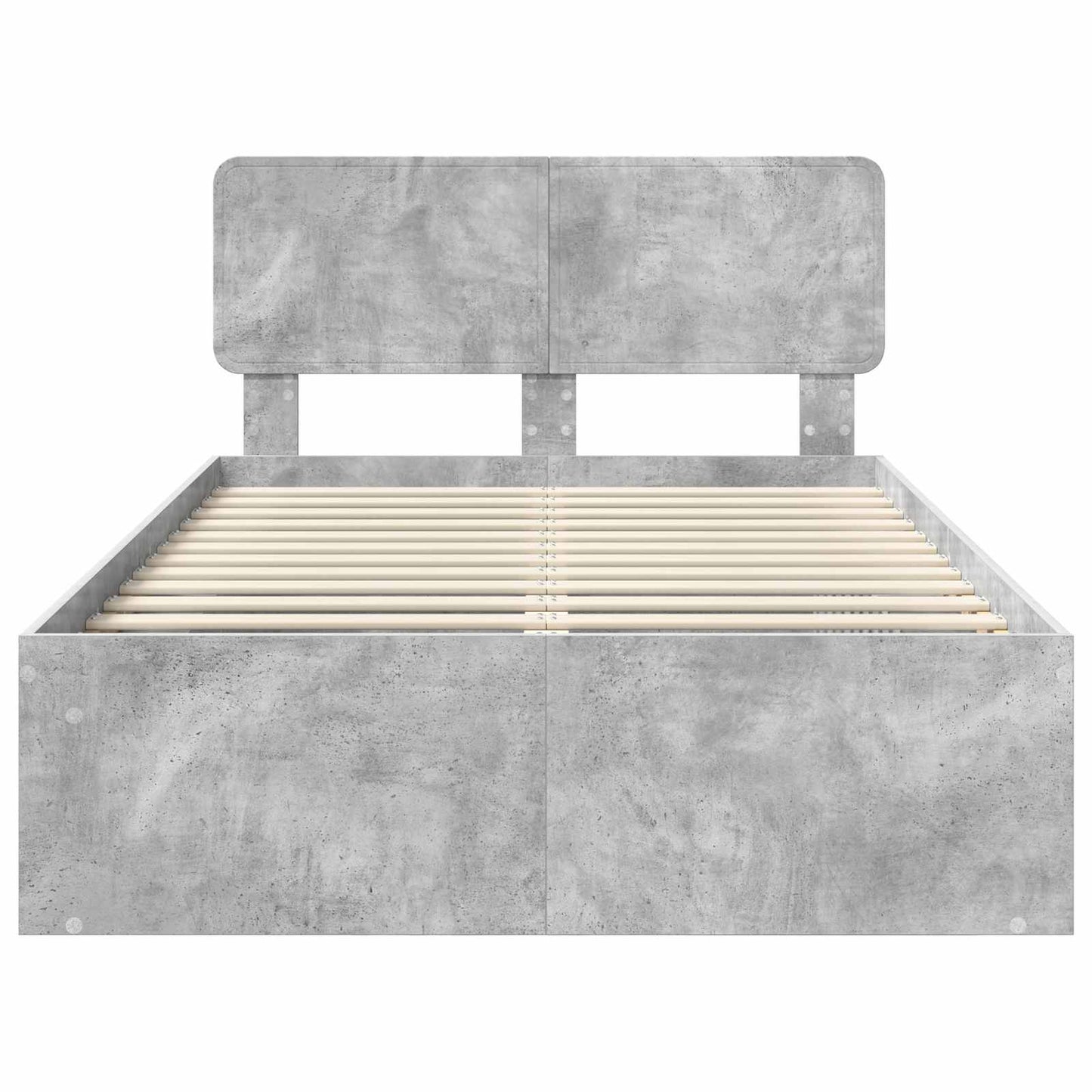 Bed Frame with Headboard Concerte 120 x 200 cm Solid Pine Wood
