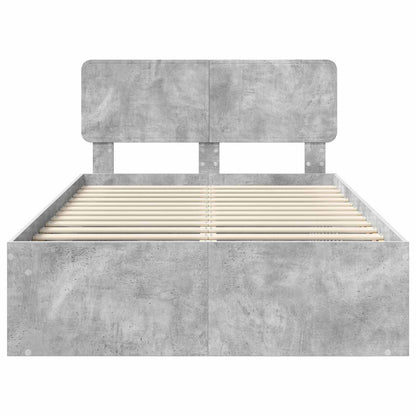 Bed Frame with Headboard Concerte 120 x 200 cm Solid Pine Wood