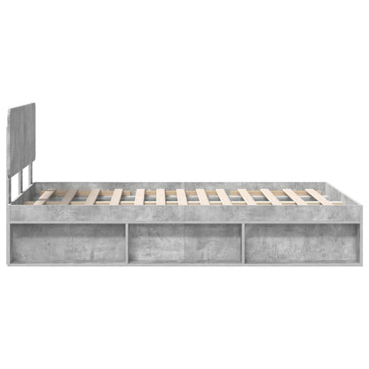 Bed Frame with Headboard Concerte 120 x 200 cm Solid Pine Wood