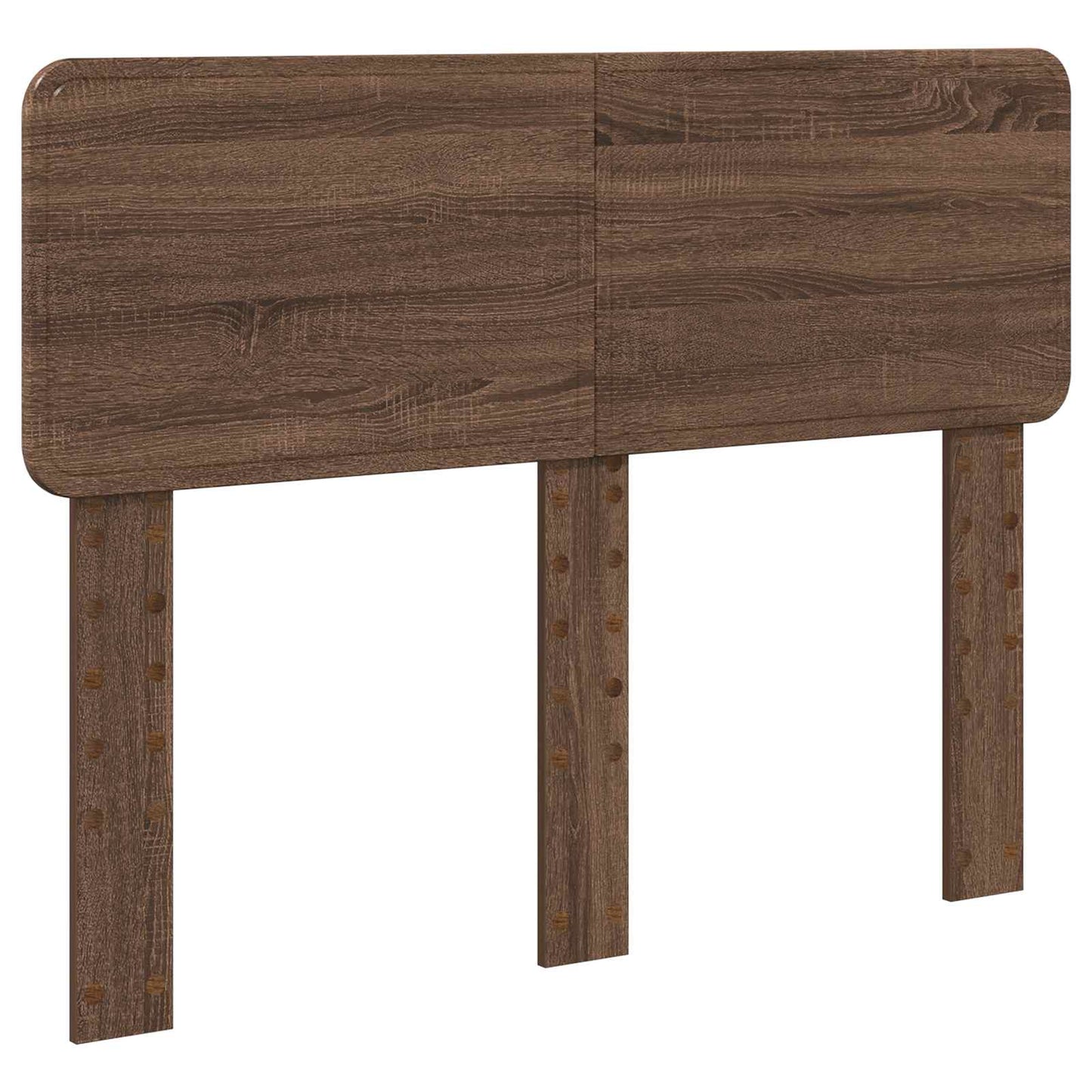 Bed Frame with Headboard Brown Oak 120 x 200 cm Solid Pine Wood